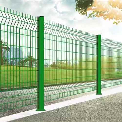 Boundary clear view designs 3d bending fence perimeter modular panels v bending wire mesh fence panels galvanized