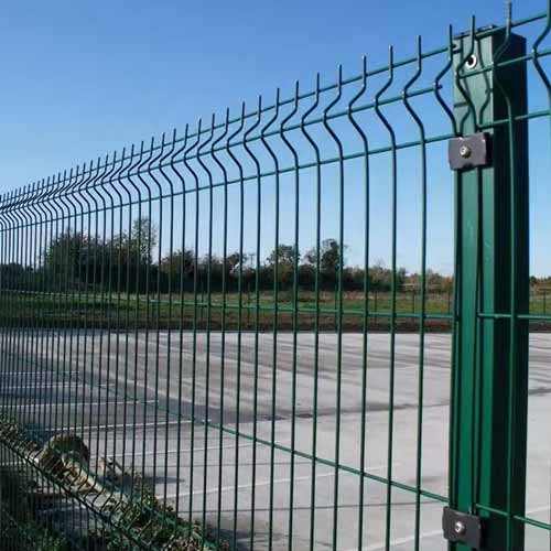 Regular welded mesh fencing for school perimeter