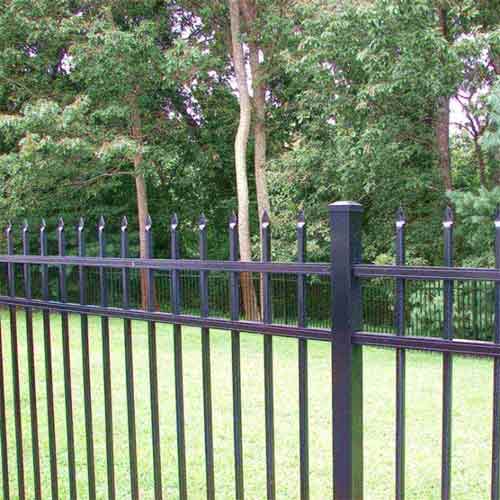 Powder Coated Ornamental Garden No Dig Anti Climb Spear Aluminum Fence Panels