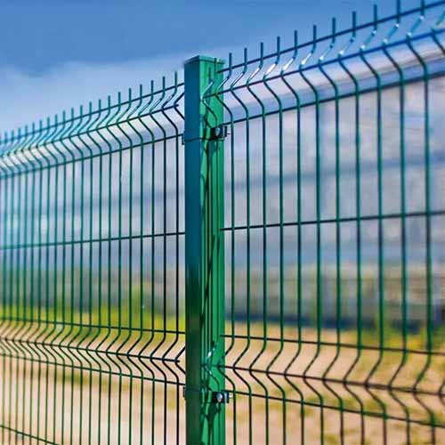 Galvanized and PVC Coated 3D Curved Welded Wire Mesh Fence for Garden Fence