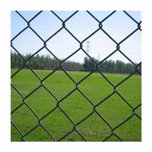 PVC Coated Diamond Hole Shape Chain Link Mesh Fence Perimeter Fencing Sports AreasScenic area fence