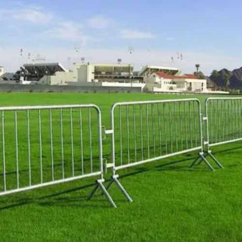 High quality pre-galvanized metal security mobile crowd control barriers